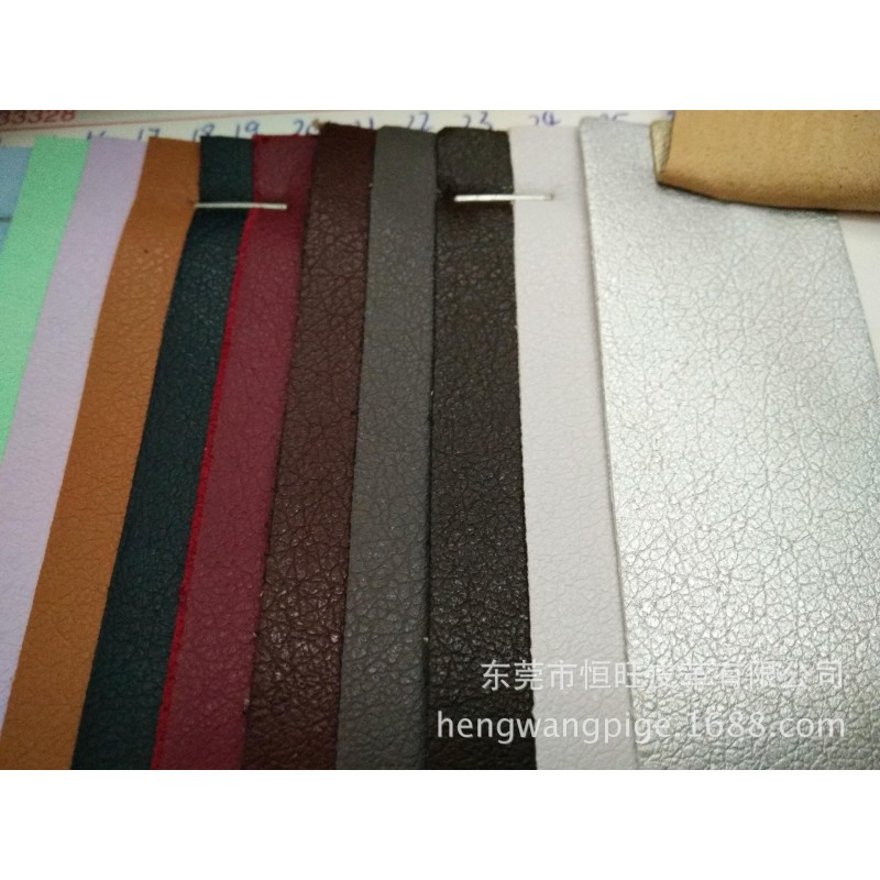 pu猪皮纹超纤 PU仿超纤猪皮纹内里0.6内里仿真皮耐刮超纤软皮