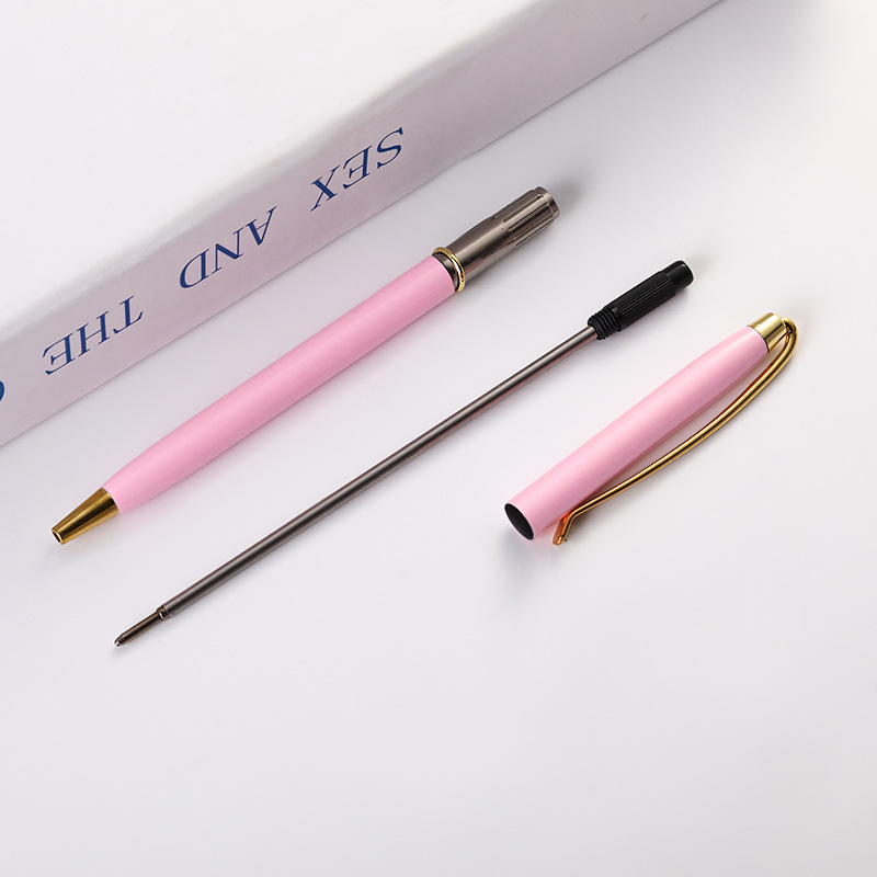 Suministro directo de fábrica Bolígrafo de metal Bolígrafo de cristal pluma de regalo de negocios pluma publicitaria logotipo personalizado firma pluma letras