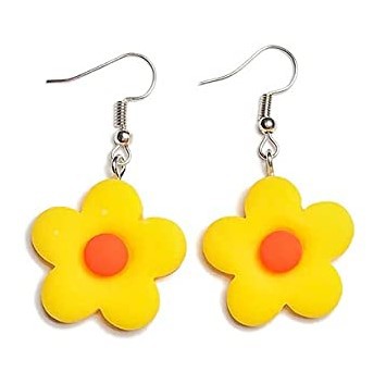 Plastic, Resin Material 1 Pair Fruit Bear Butterfly Patchwork Plastic Resin Drop Earrings