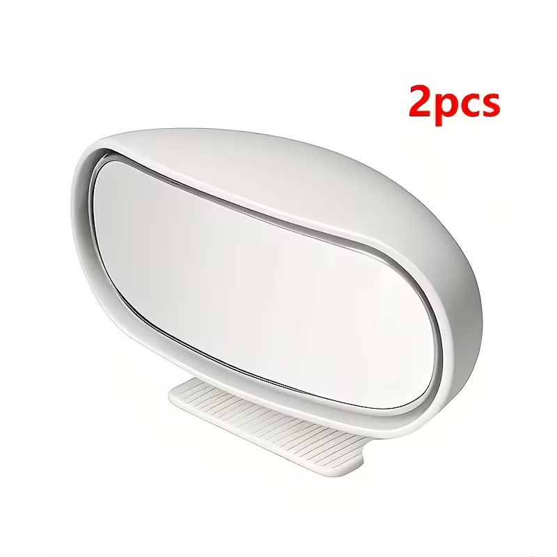Wide Angle Adjustable – Qìchē Large field of view rear view auxiliary mirror - white-pair-pack