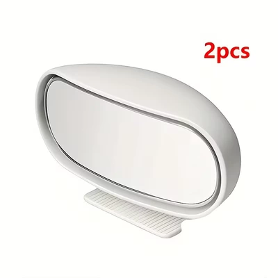 Auxiliary Mirror, Blind Spot Mirror, Large field of view rear view auxiliary mirror - white-pair