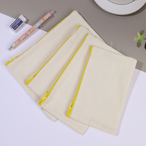 Creative painting DIY graffiti pencil bag blank canvas pencil bag creative advertising logo storage bag clutch bag