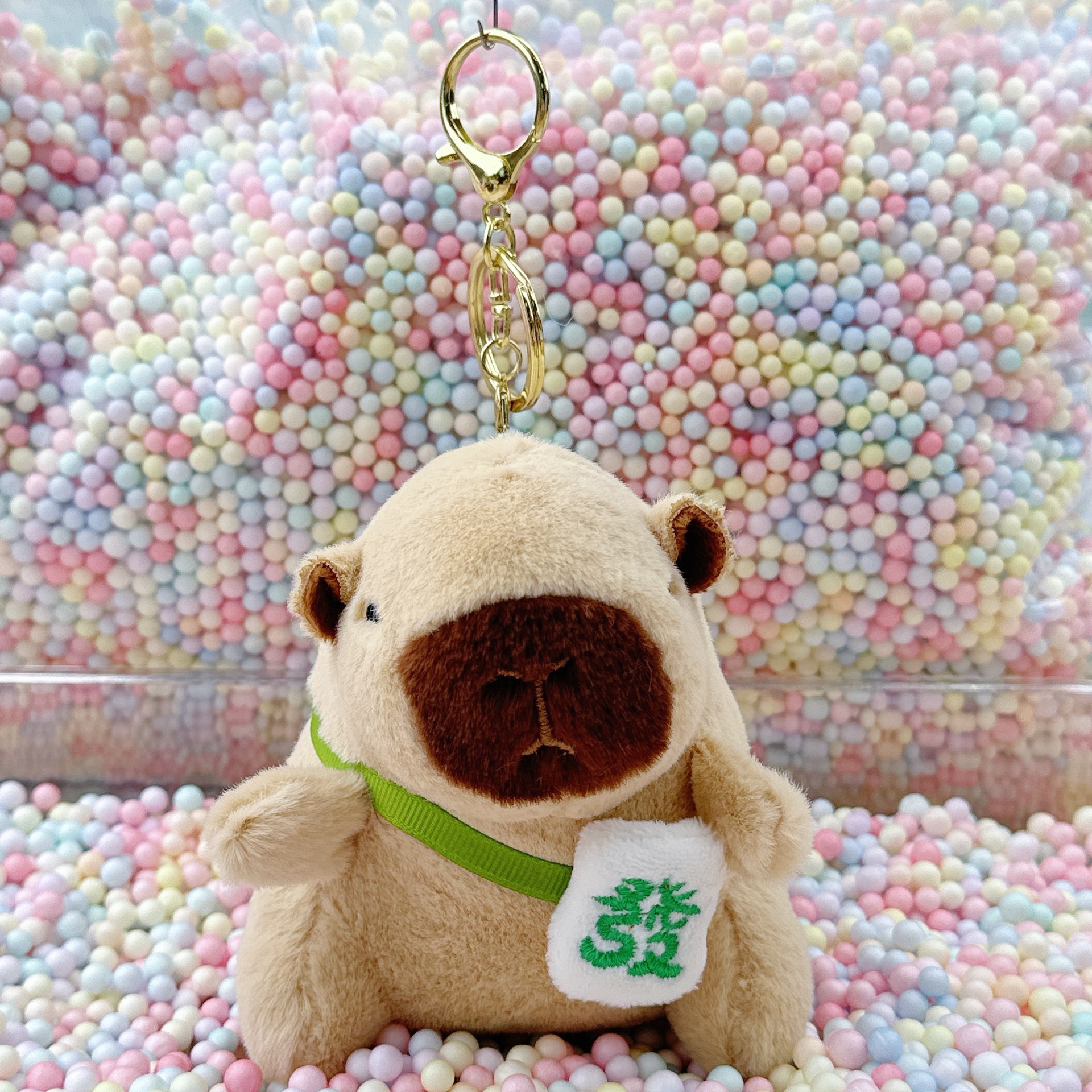 라이트 브라운 그린 포춘 카피발라 + 골드 버클