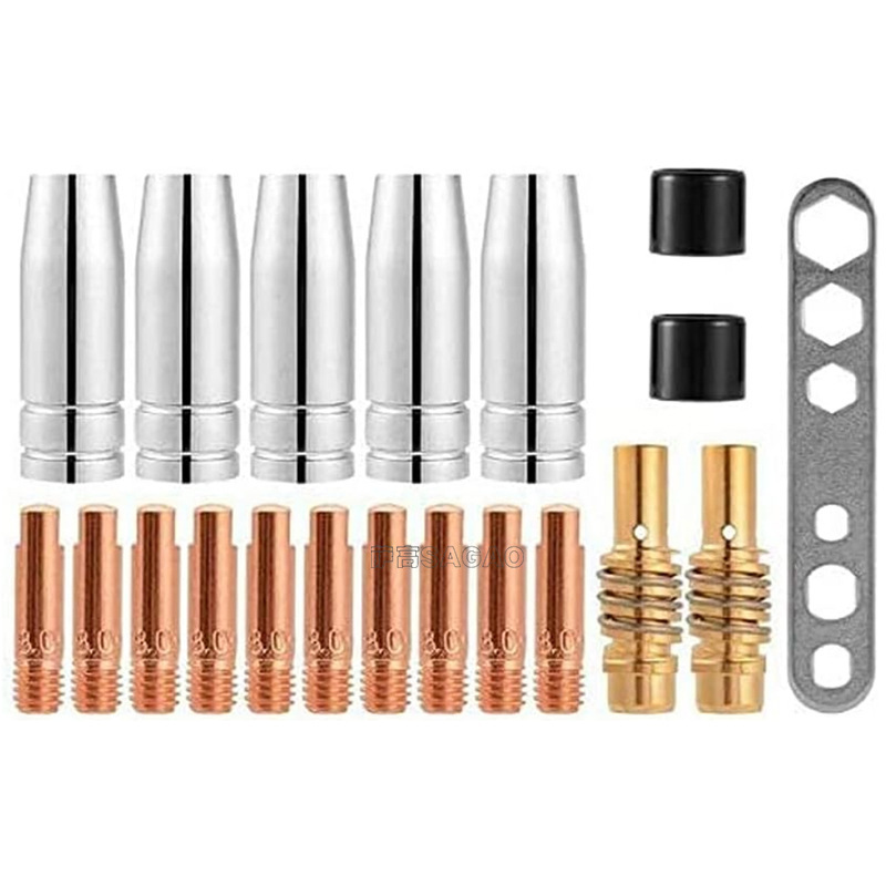 跨境MB15AK保护嘴焊枪配件保护套15AK导电嘴保护咀导电咀20PCS