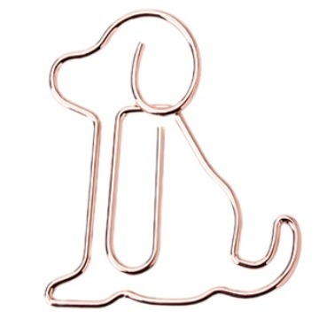 Stagton creativo animal clip de papel Meow cachorro ciervo elefante clip de papel de color en forma de metal clip de papel