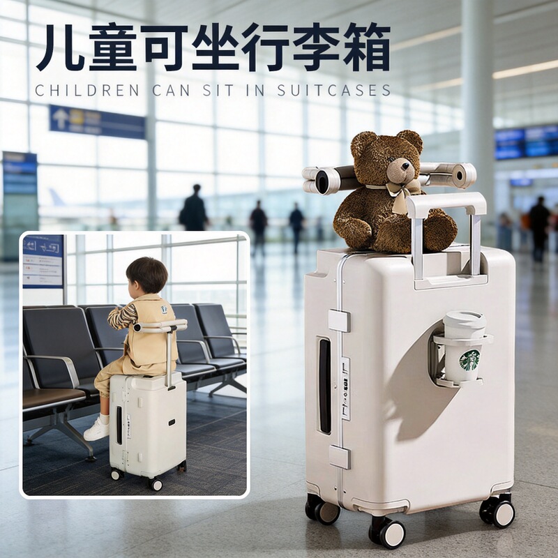 Baoma Luggage Case Children's Mountable Walking Baby Artifact Place Laptop Suitcase in Office during Business Trip Baoma Luggage Case Children's Mountable Walking Baby Artifact Place Laptop Suitcase in Office during Business Trip