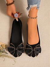 F 85097 Low Heel Bow Flat Shoes ������ƽ��Ь ŷ������羳