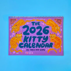 跨境新款2026 Kitty Calendar凯蒂猫日历猫咪日历满满都是可爱的
