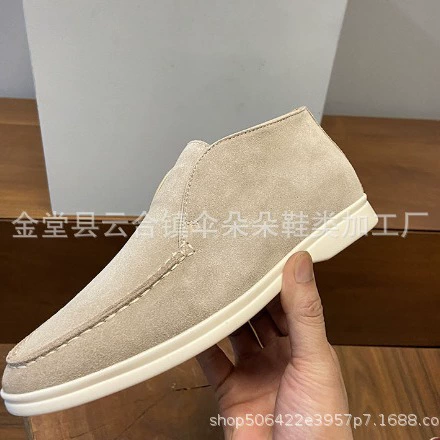 2023 новые мужские короткие сапоги с белым низом мужская обувь