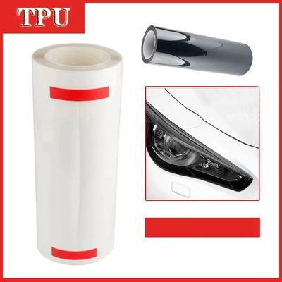 Factory Direct Sales Car Tpu Headlight Protective Film Tail Light Film Self-Healing Light Film Ppf Anti-Scratch Color Changing Light Film in Stock (Auto Color Change Film) - white-to-black-30cm05m
