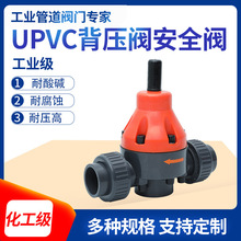 UPVC背压阀阀单向泄压阀pvc塑料耐腐蚀计量泵直插式减压阀