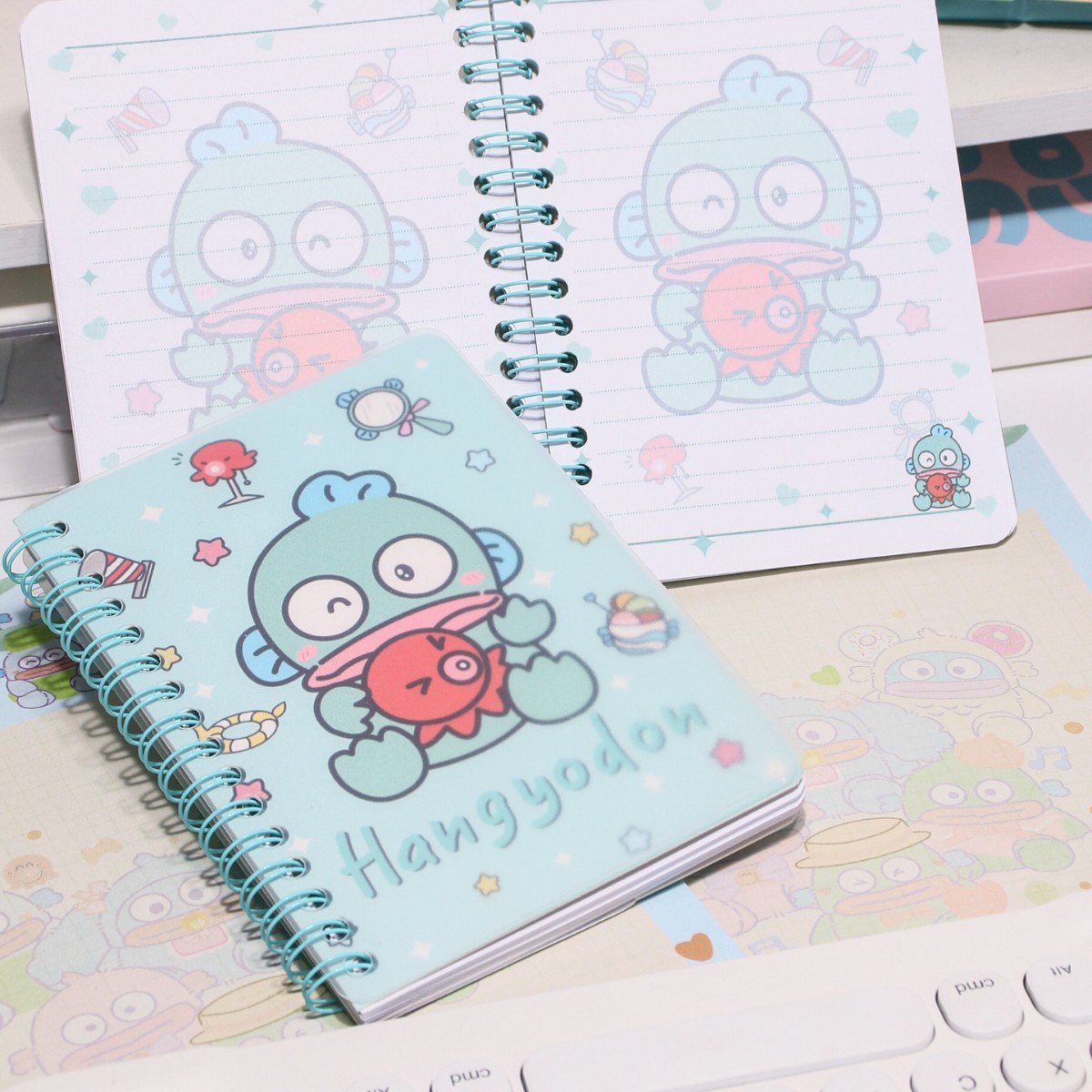 Cuaderno de estilo de anime A6 Libro de bobina Xiaoyugui Libro de diario Libro de páginas en color Estudiante de escuela primaria Chica linda