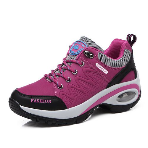 Women's Thick Heel Height Cushioning Air Cushion Outdoor Shoes Spring and Autumn New Fashion Sports Leisure Shoes for Mature Mothers Travel Shoes