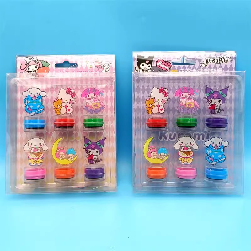 산리오 아크릴 스탬프 6개들이 상자