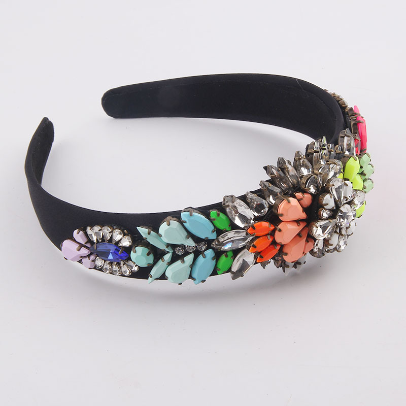 Fashion Baroque Diamonds Colorful Headband display picture 5
