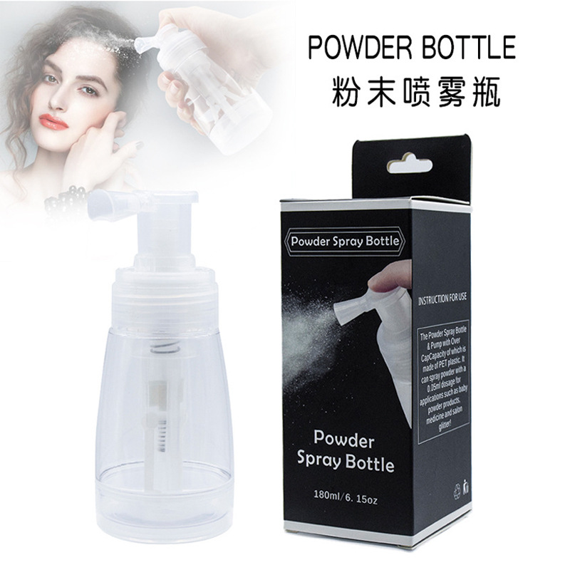 헤어 파우더 프레스 스프레이 병 건조 분말 분무기 휴대용 분말 스프레이 병 아기 바디 파우더 병 미용 도구
