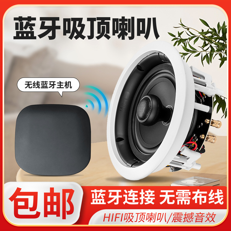 Hivi Vx6-C Fixed Resistance Coaxial Bluetooth Ceiling Speaker Ceiling Speaker Ceiling Audio Home Embedded