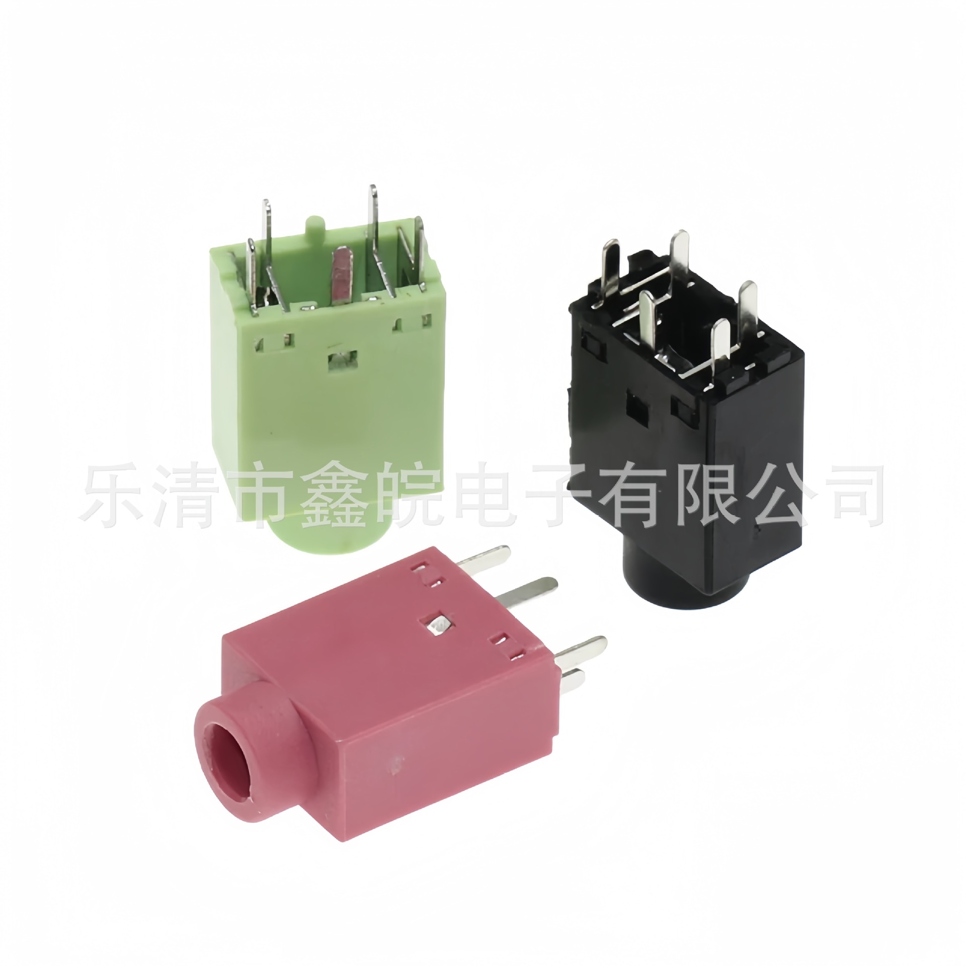 PJ-358 3.5MM耳机五脚180度立式插座 铜头5脚弹片音频母座接口