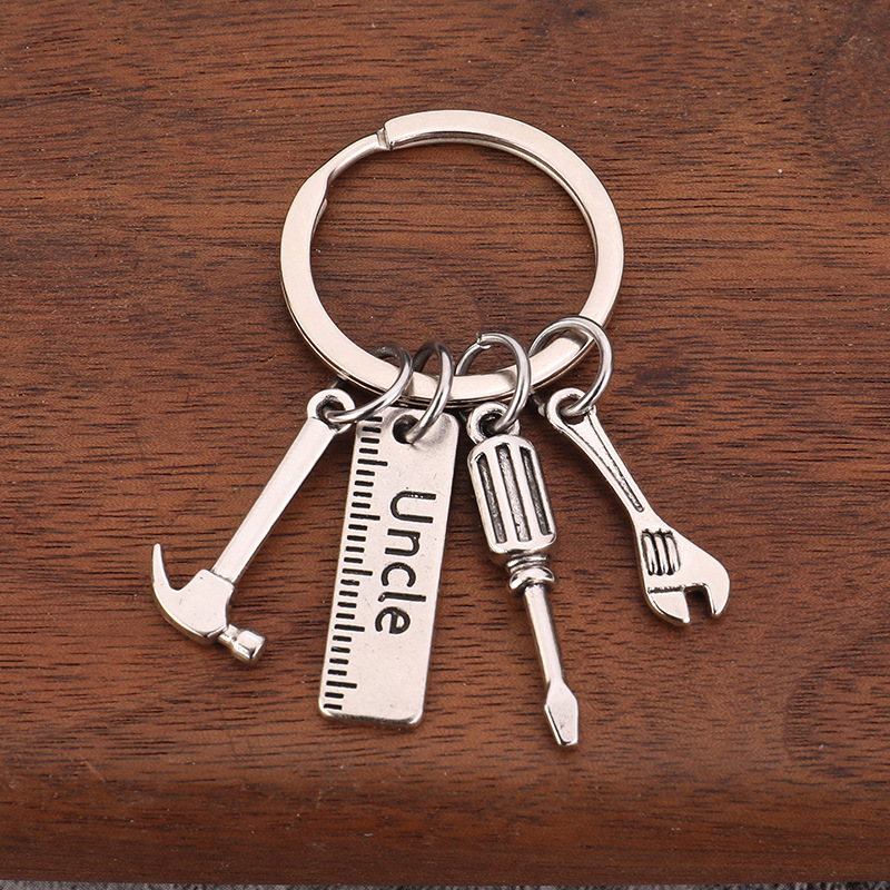 Christmas Father's Festival Gift IF Daddy cannot fix it hammer up the hits wrench keychain 3