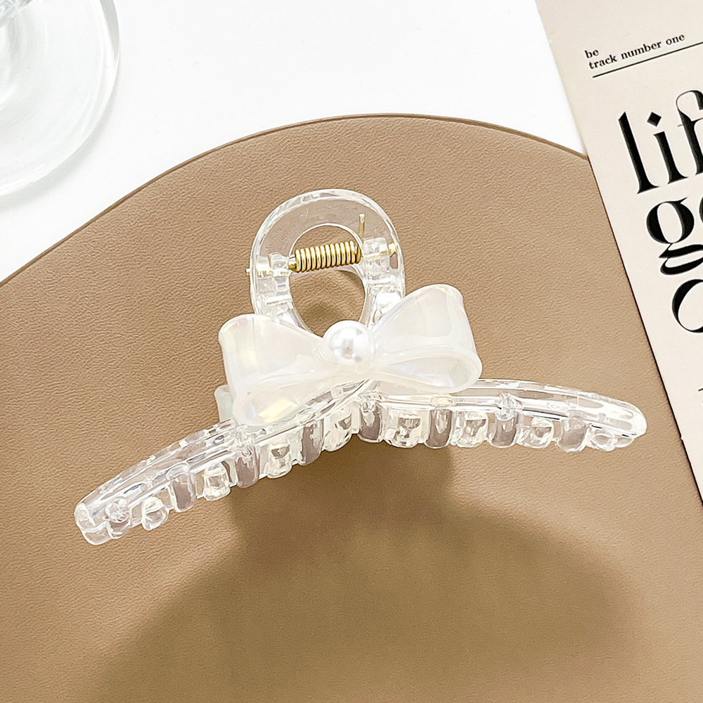 Fermaglio trasparente per capelli Fermaglio carino Grande fermaglio a farfalla Fermaglio a squalo Perla Accessori per capelli Copricapo all'ingrosso_voghion.com
