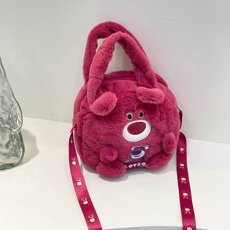 어깨 끈 휴대용 딸기 곰