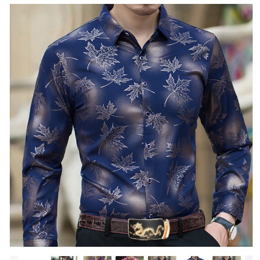 Nueva camisa de manga larga de solapa de los hombres europeos y americanos 3D Impresión digital popular camisa casual superior ventas directas de fábrica