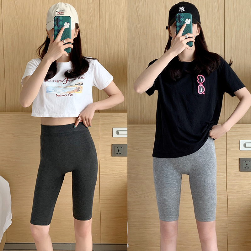 2024 Light Gray Leggings in Multiple Sizes Wholesale Thin Slim-Fit Cropped Pants for Women to Wear Outside, Butt-Lifting and Leg-Slimming