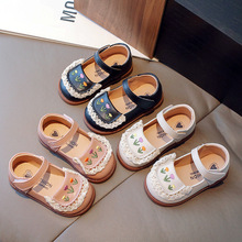 1-3岁小童宝宝软底学步鞋2023年秋季新款小碎花公主鞋韩版小皮鞋2