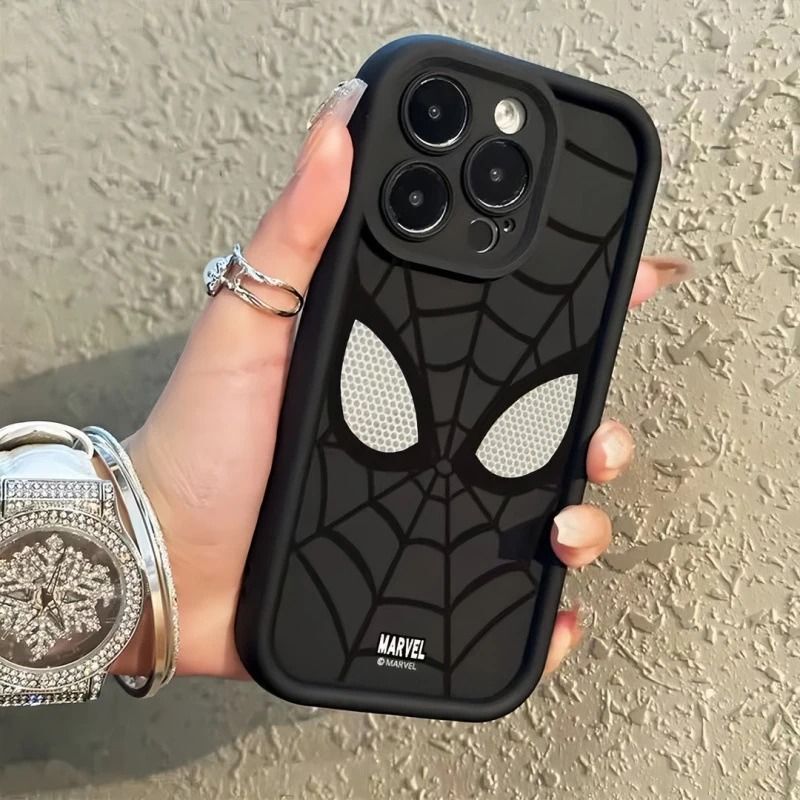 Cool Spider-Man Suitable for Apple 17Pro Mobile Phone Case Iphone16Plus Niche 15 Cartoon 14 Soft Shell 13