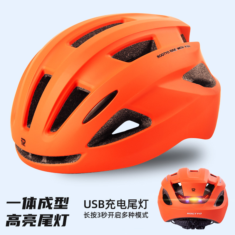 Casco de bicicleta para hombres, bicicleta de montaña, equilibrio de carretera, lámpara trasera, sombrero de casco para mujeres, equipo de bicicleta