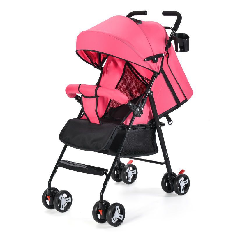 婴儿推车可坐可躺轻便折叠儿童宝宝伞车一键收车四季通用代发批发