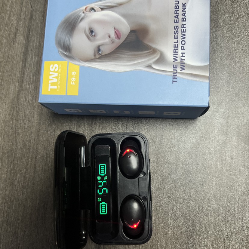 Fábrica directa F9 - 5C ultra larga duración inalámbrica verdadera reducción de ruido de gran capacidad TWS auriculares Bluetooth en el oído