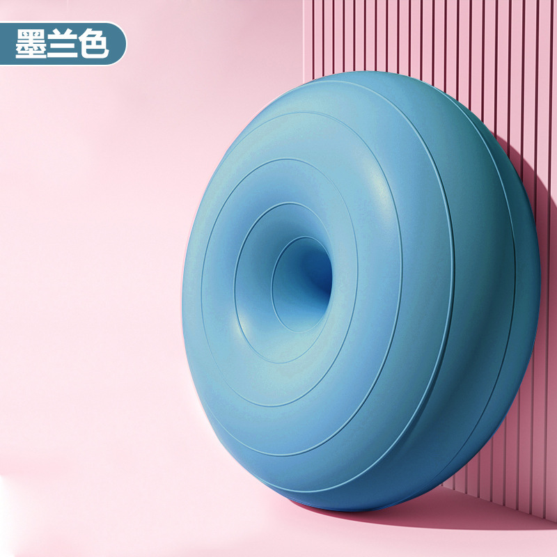 Pelota de yoga de pilates donut bola de manzana engrosada a prueba de explosiones ejercicio fitness recuperación posparto equilibrio estable hemisferio
