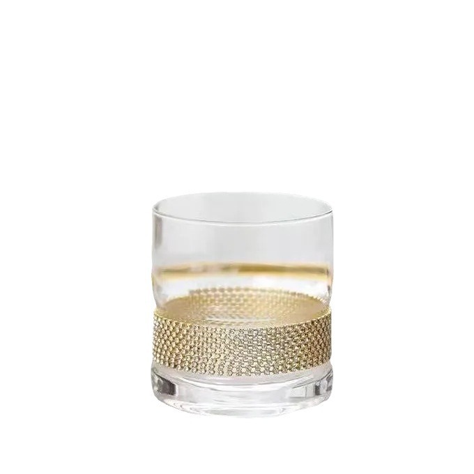 Tazas de cristal de diamante de hadas de vidrio transparente tazas de whisky tazas de diamante tazas multicolores tazas de vidrio