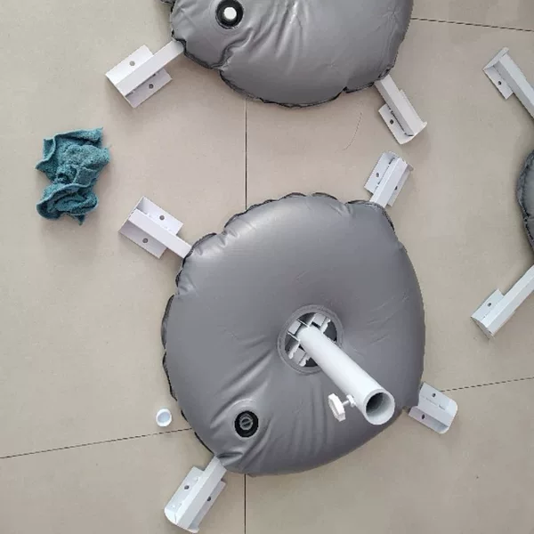 ✅ Water Bag Metal Stand Base for Beach Outdoor Flags and Parasols, Windproof and Splash-Proof, for Songkran Festival