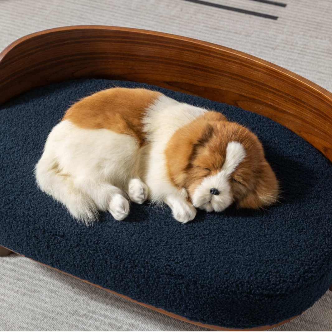 Inventario de madera para gatos cama de doble capa cama de madera maciza pequeña cama de perros grandes y medianos cama de mascotas gato nido