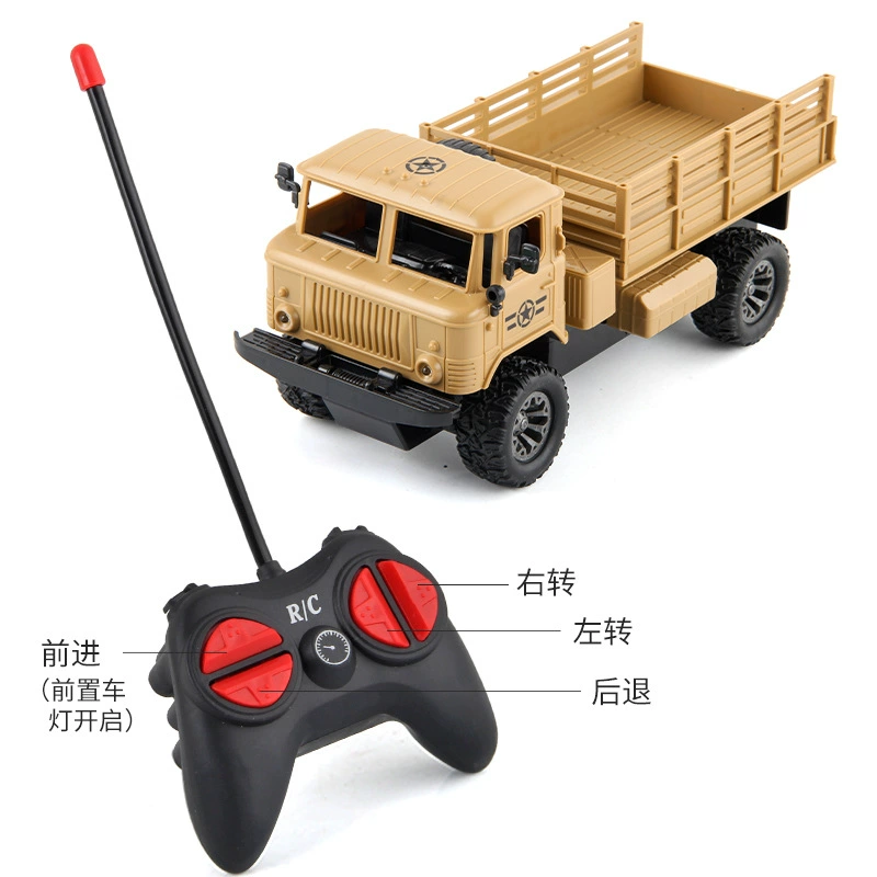 Радиоуправляемый военный грузовик (Sitong JC20) — USB‑зарядка, LED‑фары, рифлёные резиновые шины