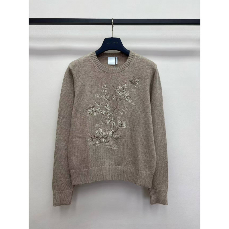 Nanyou Haute Couture D-brand French floral heavy embroidery knit pullover, soft, comfortable, fashionable, high-quality and textured