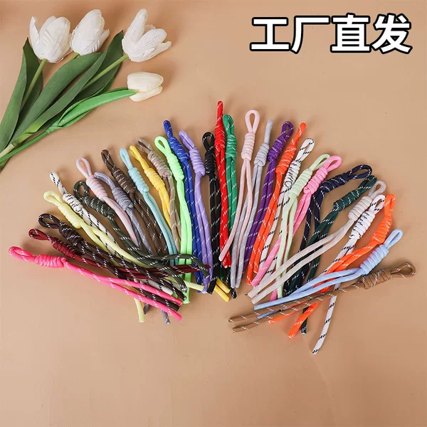 Ins Colorful Dopamine Braided Rope Mobile Phone Nylon Rope Pendant Trendyy Luggage Pendant Keychain Knotted Thin Rope