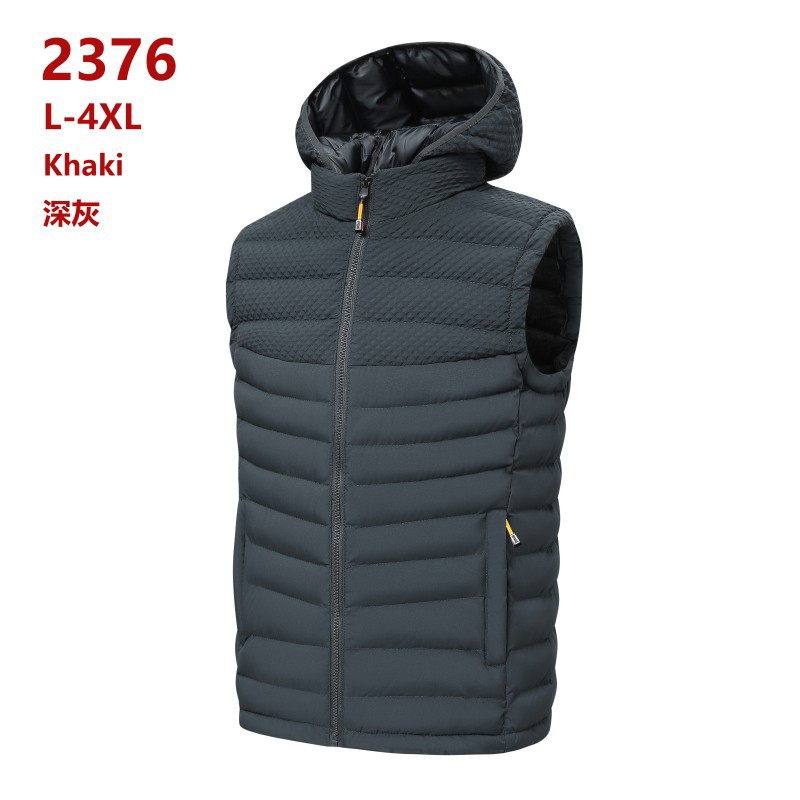 2024 chaleco de algodón de costillas otoño y invierno nuevo calentamiento sin mangas palpitación clip de algodón comercio exterior transfronterizo al por mayor