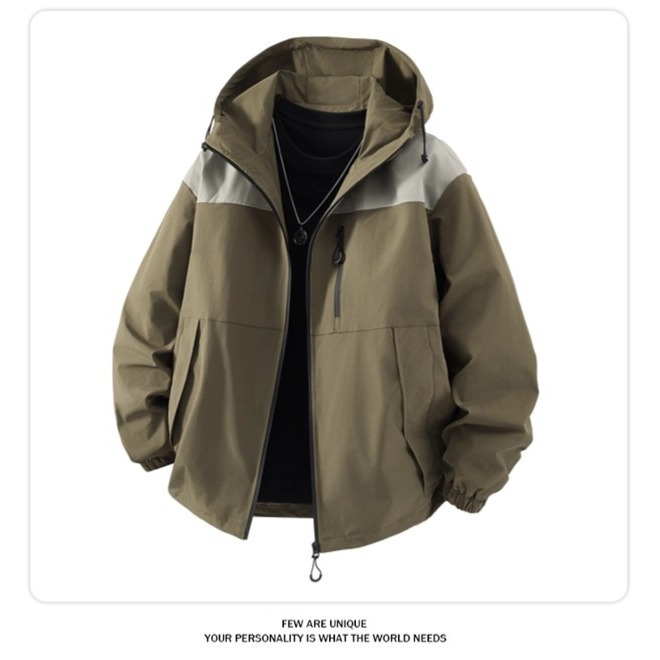 2025 New Style Single-Charge Fashion Windproof and Waterproof Jacket for Men and Women, Outdoor Loose Sports and Leisure Wear