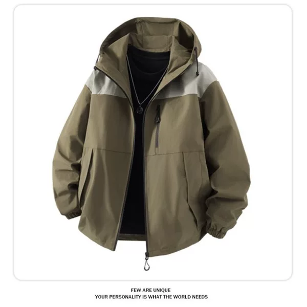2025 New Style Single-Charge Fashion Windproof and Waterproof Jacket for Men and Women, Outdoor Loose Sports and Leisure Wear