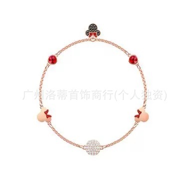 施家高版本恶魔之眼手镯采用施华洛元素世奇灵动方糖天鹅手链女环|undefined