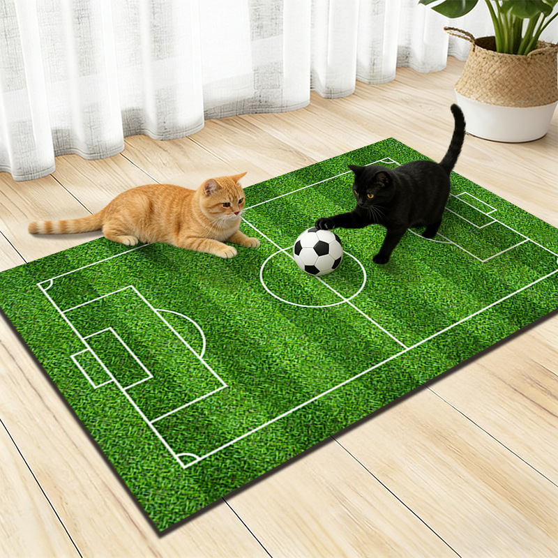 Transfronterizos TEMU camas de paja alga barro estera de campo de fútbol dormitorio para mascotas de juego estera de cabello resistente a la suciedad fácil de cuidar estera de pies