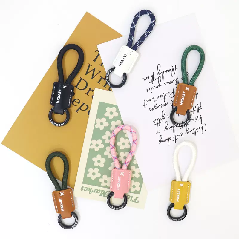 华阳新款精致皮质钥匙扣挂饰 DIY包包小挂件简约汽车钥匙挂饰挂件