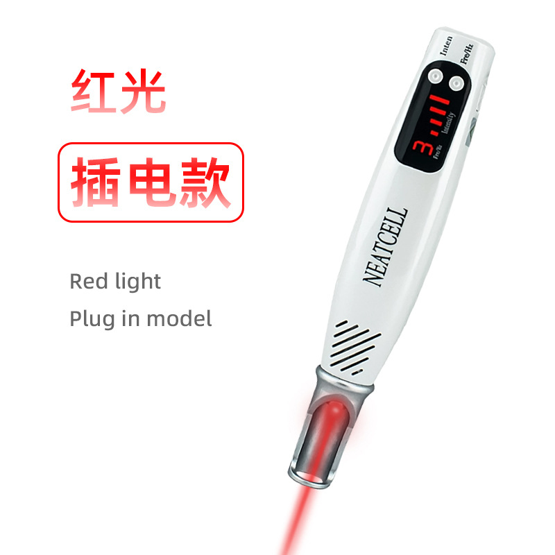 ほくろ除去ペン レーザーピコ秒ペン シミ除去 眉毛洗浄 タトゥー除去 赤青光美容機器 ポータブルデザイン 美肌