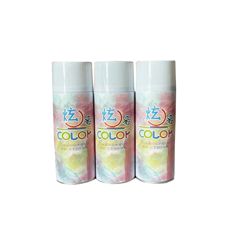 La pintura de aerosol de flores agente de pulverización de color mágico de hielo azul rosa aerosol a base de agua spray floral agente colorante 400ml en stock