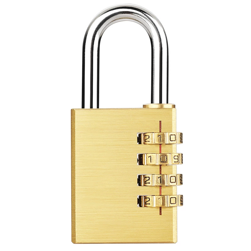 Brass suitcase for gym, small waterproof copper lock
