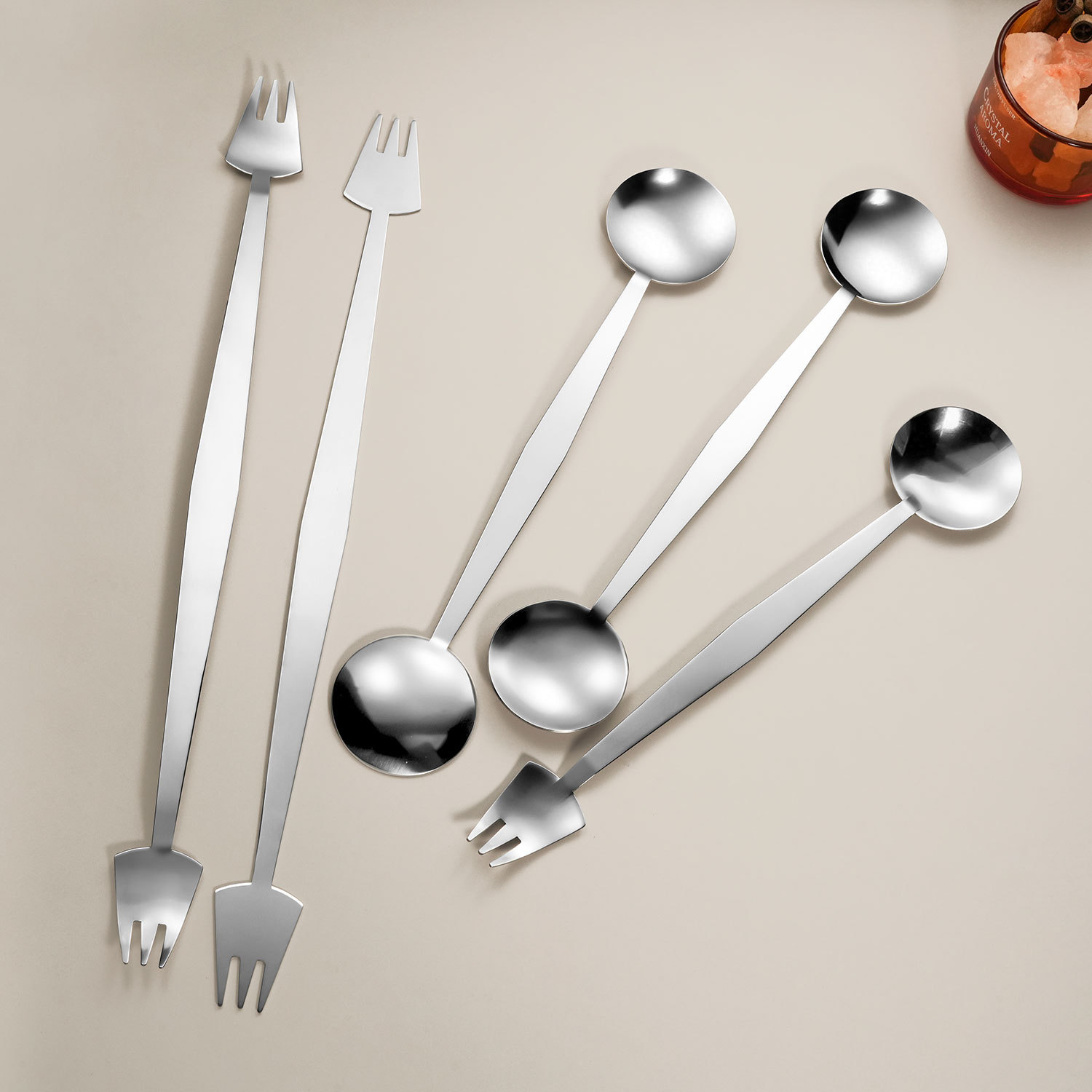Cuchilleras domésticas transfronterizas 304 acero inoxidable más cucharas conjuntos de cubiertos para una persona