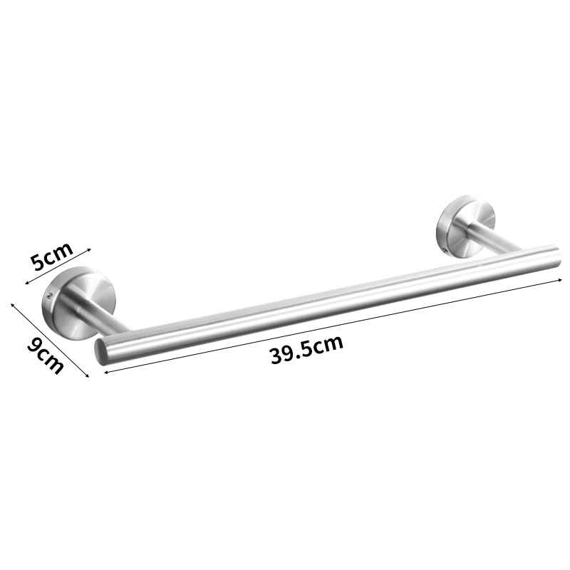 Colgante de acero inoxidable conjunto de baño hogar vida sin rastro pared tipo toalla de almacenamiento de toallas de gancho